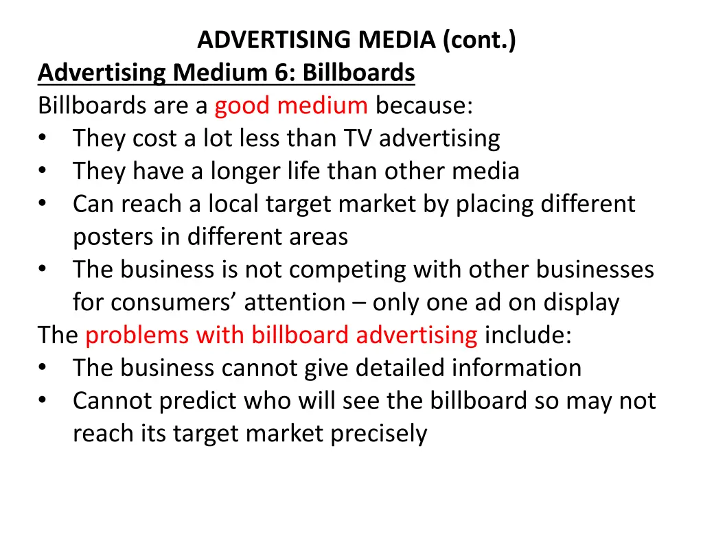 advertising media cont advertising medium 2