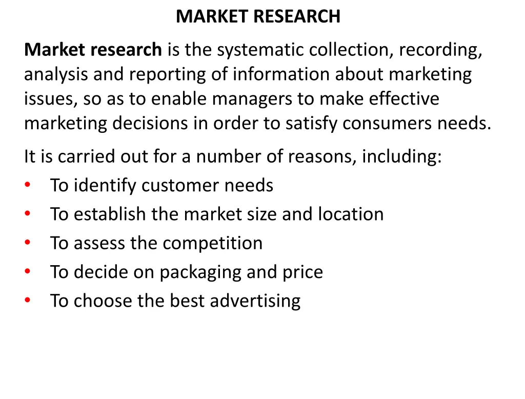 market research