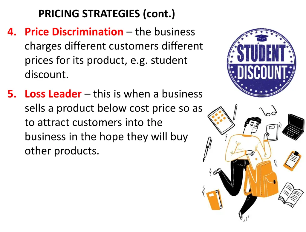 pricing strategies cont