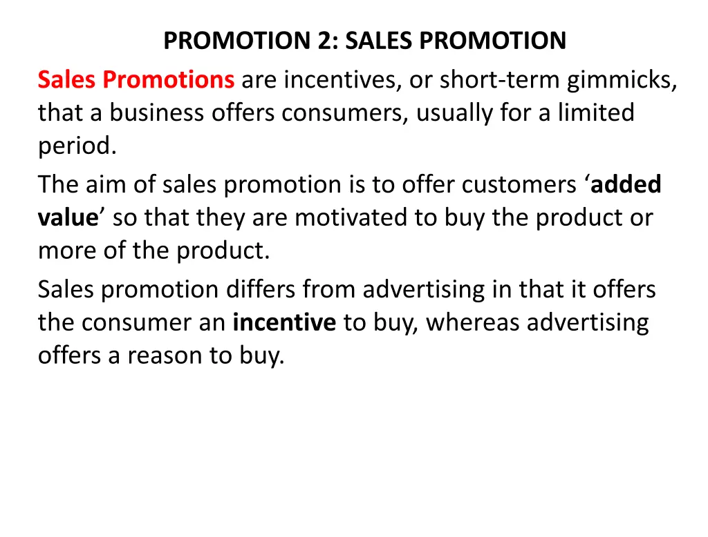 promotion 2 sales promotion sales promotions