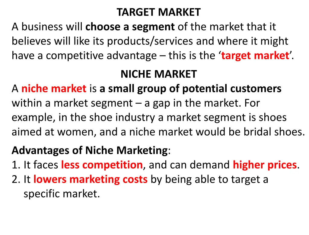 target market