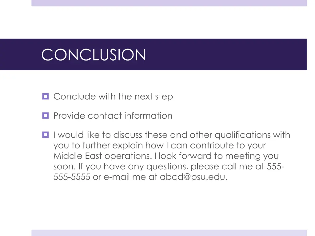 conclusion