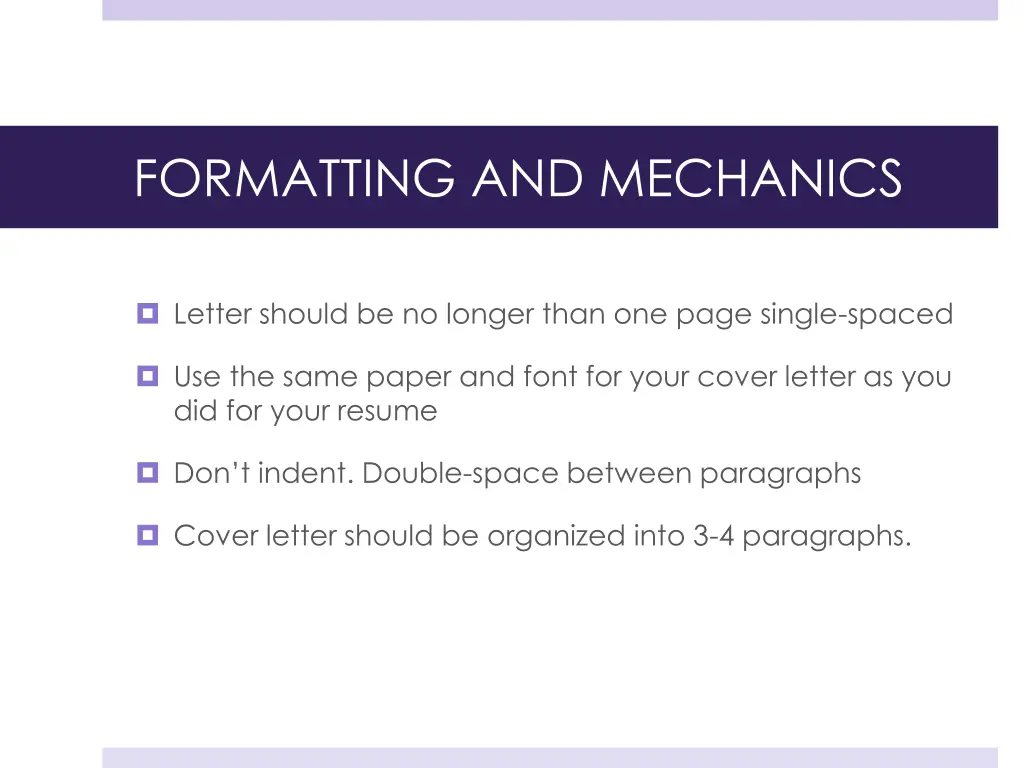 formatting and mechanics 1