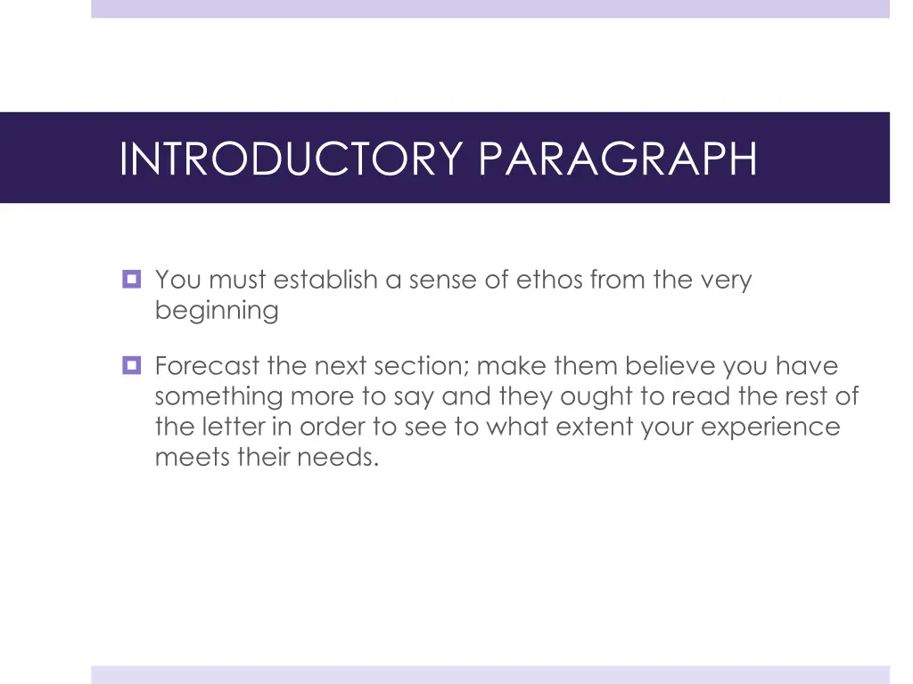 introductory paragraph
