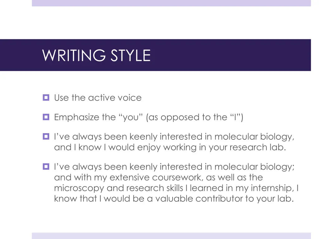 writing style