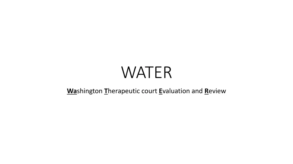 water