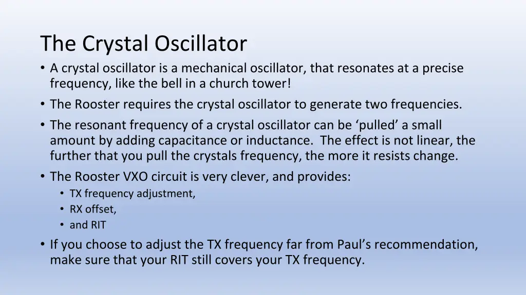 the crystal oscillator a crystal oscillator