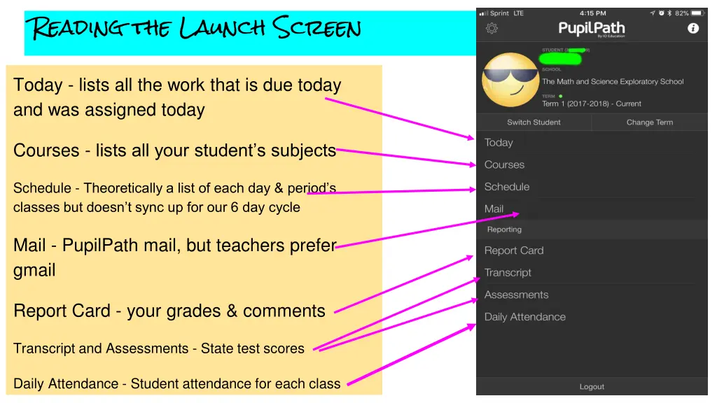 reading the launch screen