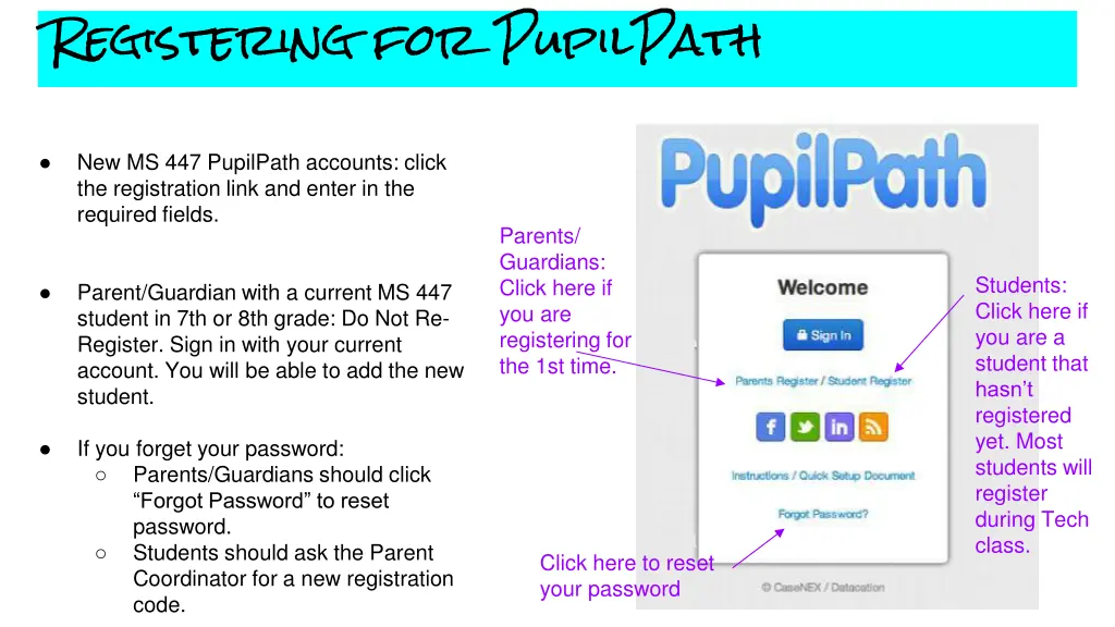 registering for pupilpath