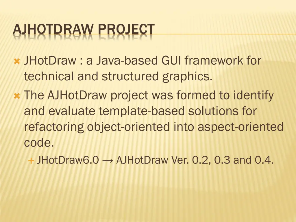 ajhotdraw project