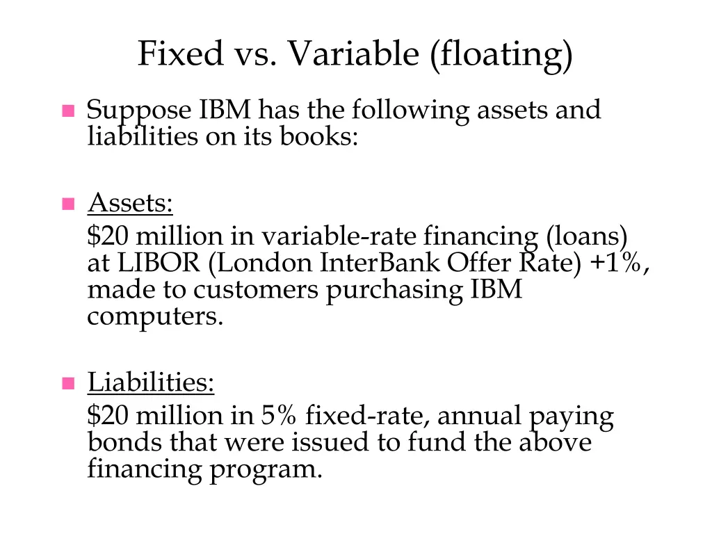 fixed vs variable floating