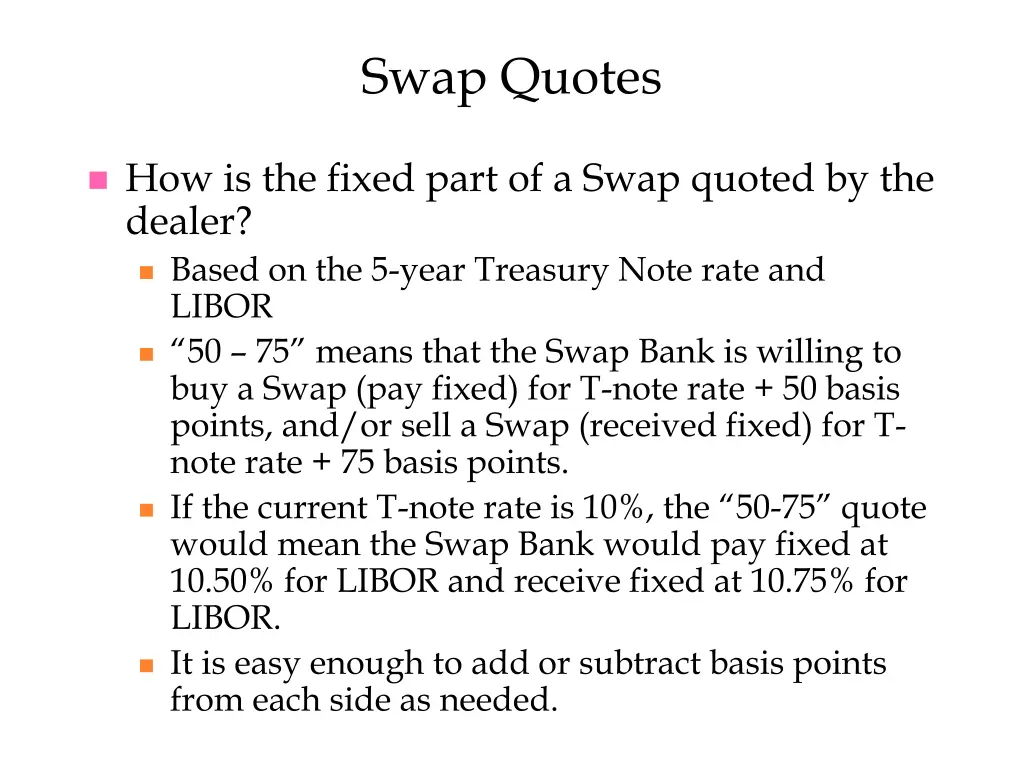 swap quotes