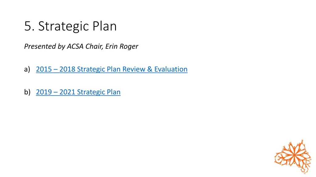 5 strategic plan