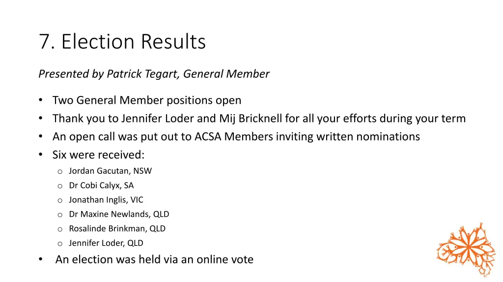 7 election results