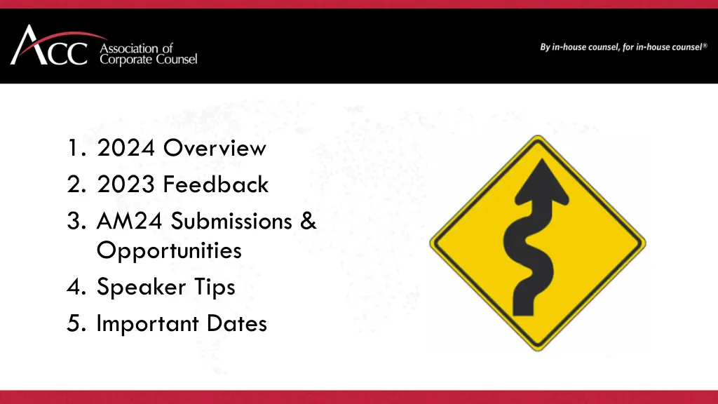 1 2024 overview 2 2023 feedback 3 am24