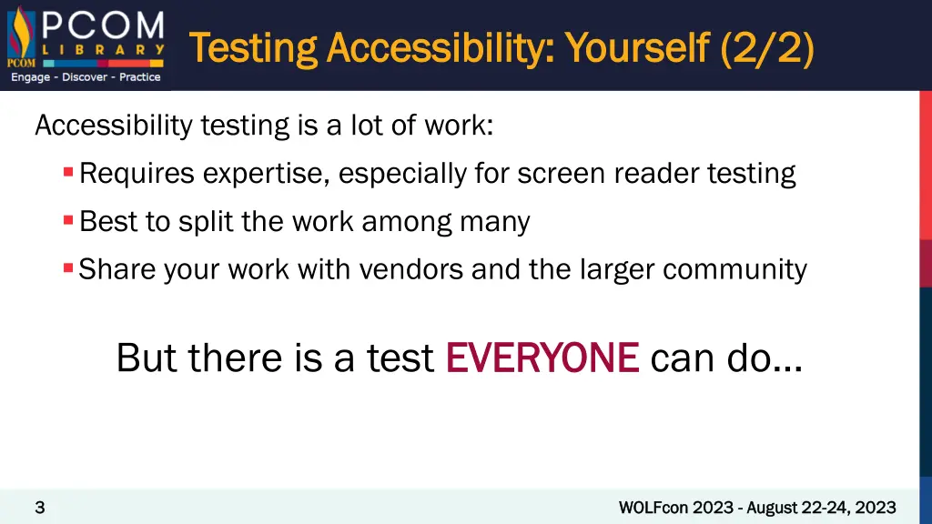 testing accessibility yourself 2 2 testing
