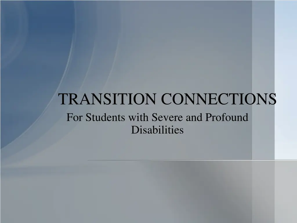 transition connections