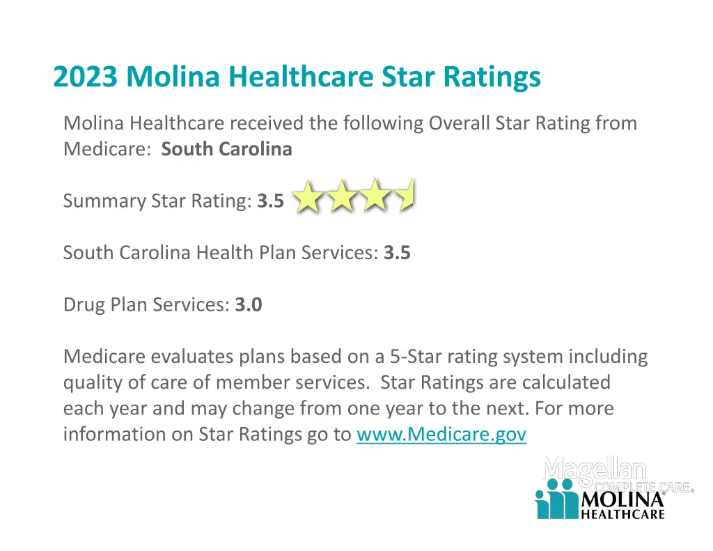 2023 molina healthcare star ratings