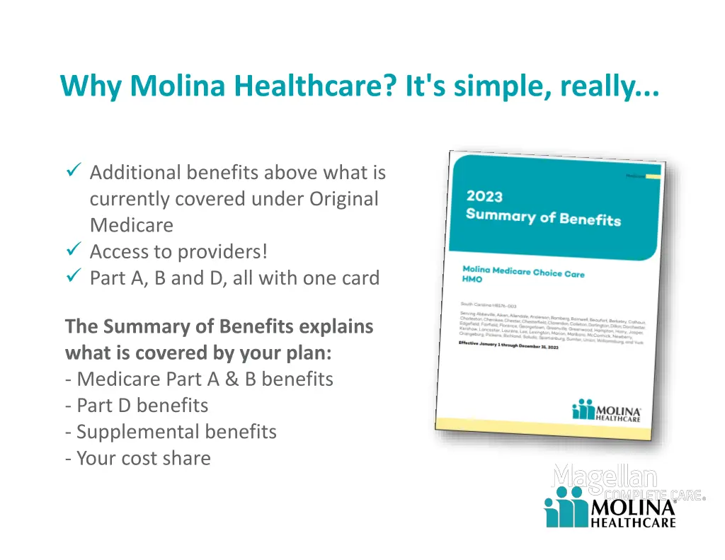 why molina healthcare it s simple really