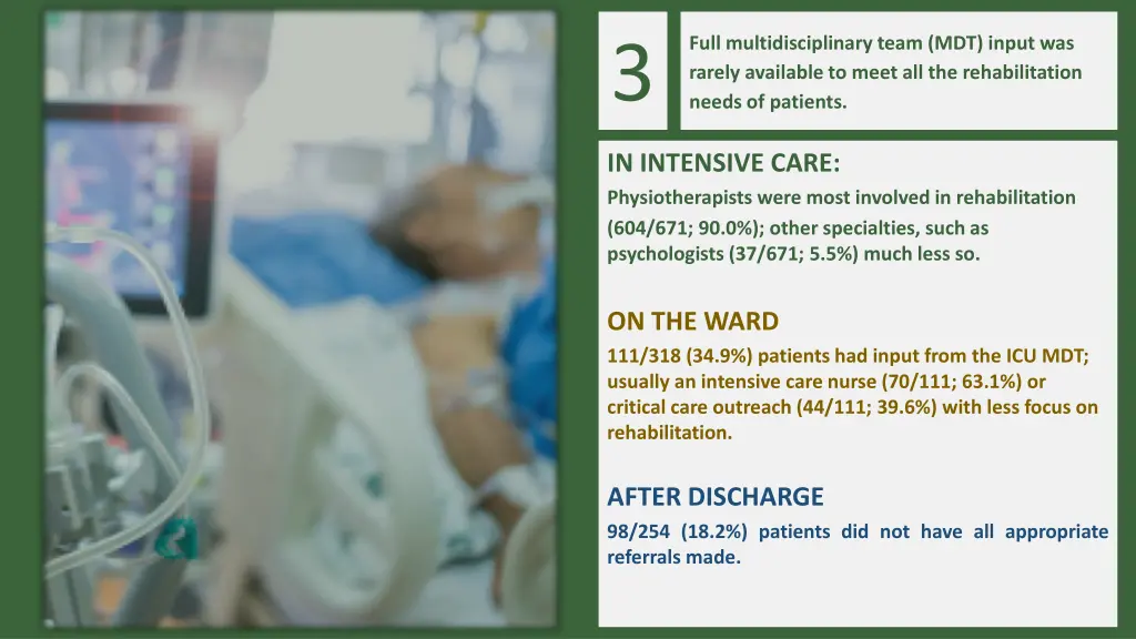 full multidisciplinary team mdt input was rarely