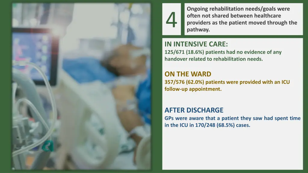 ongoing rehabilitation needs goals were often
