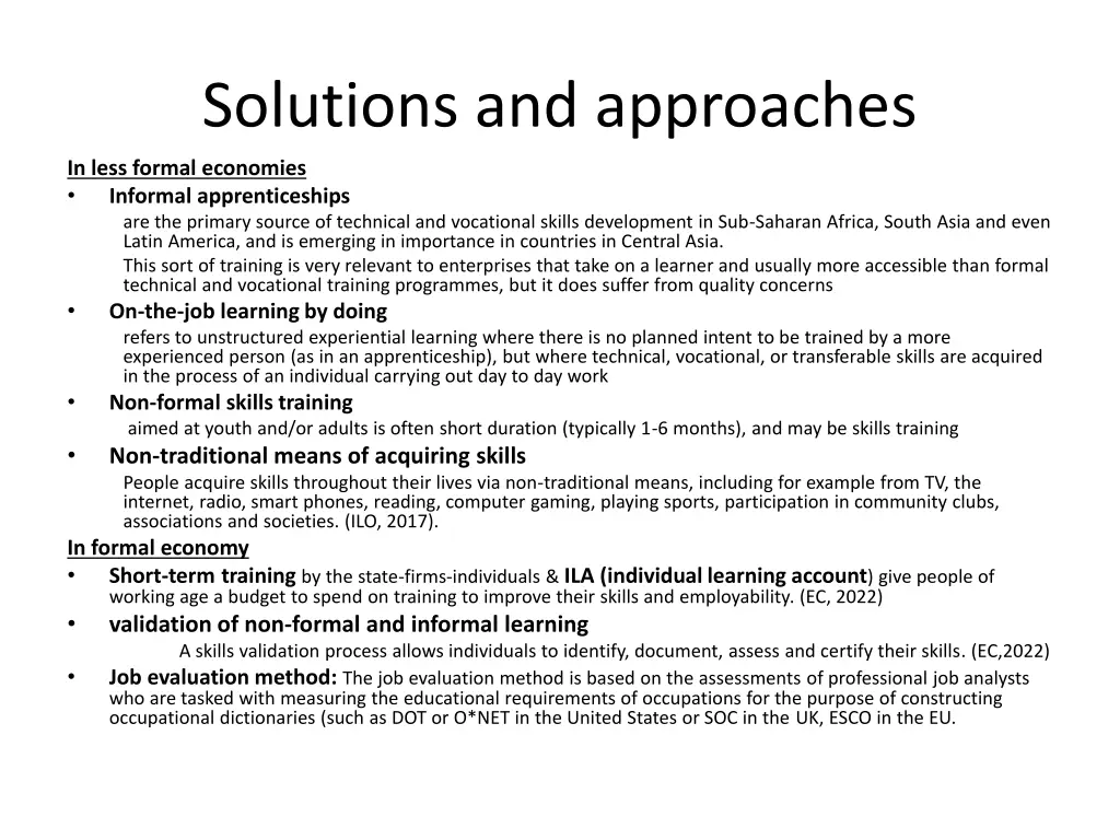 solutions and approaches