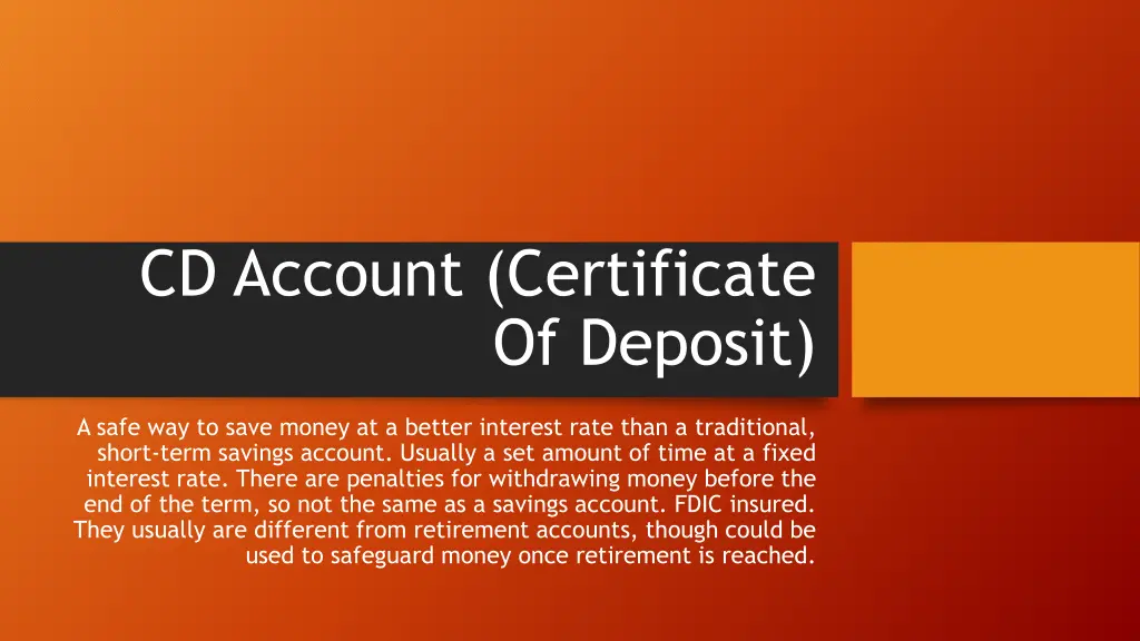 cd account certificate