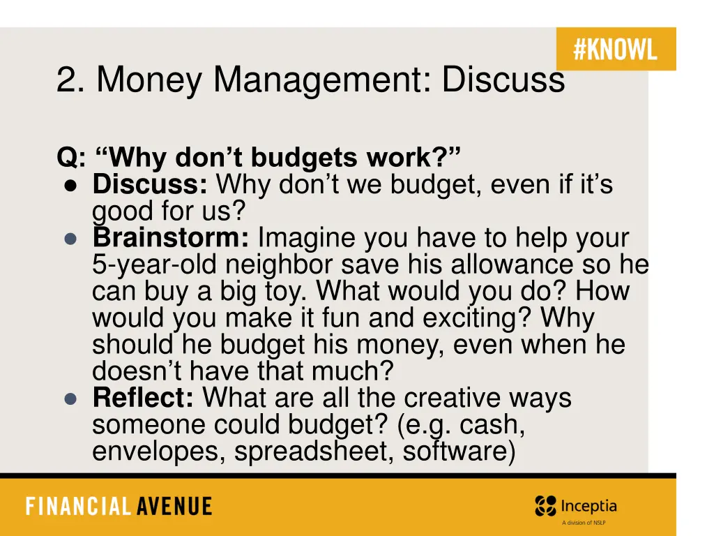 2 money management discuss