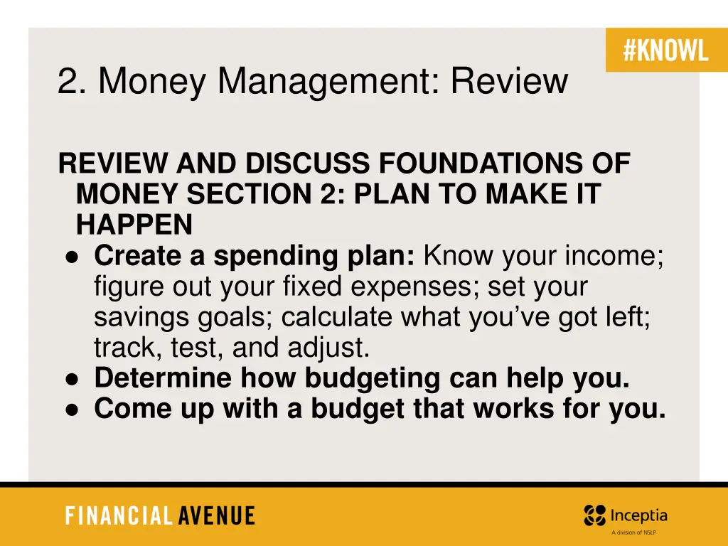 2 money management review