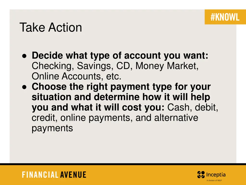 take action 1