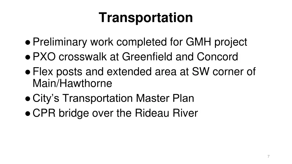 transportation