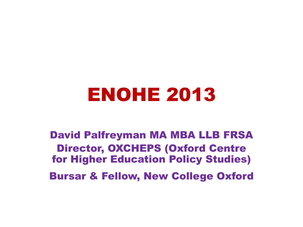enohe 2013