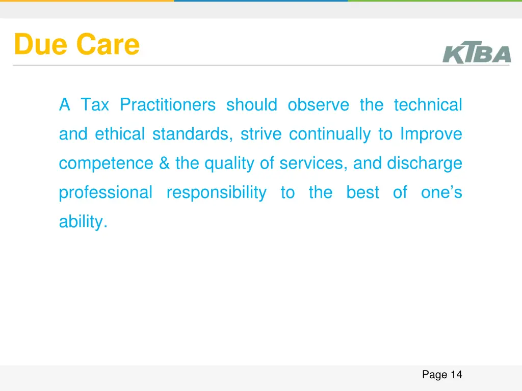 due care