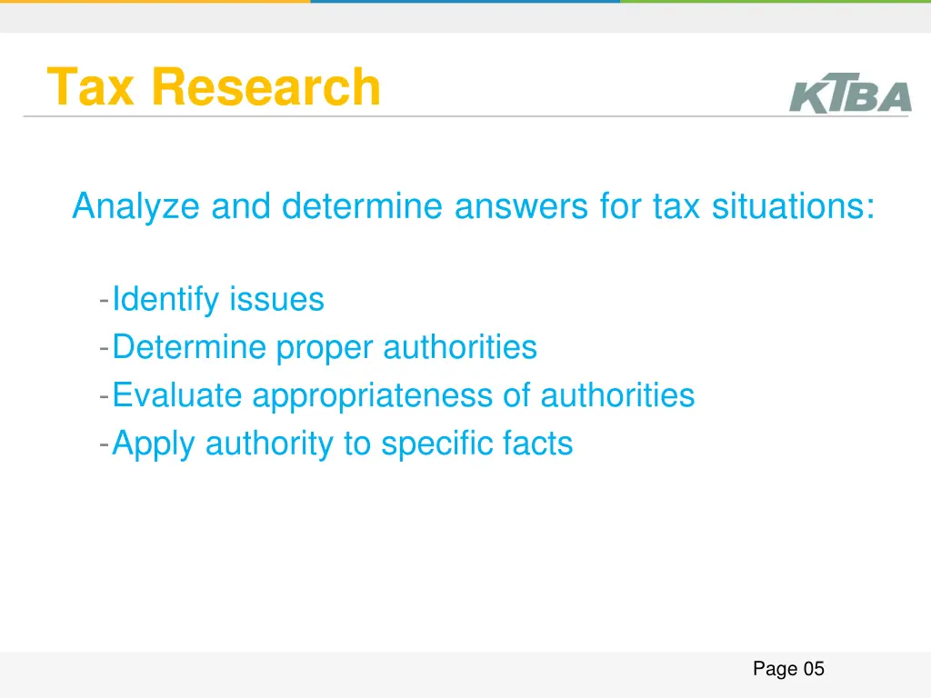 tax research