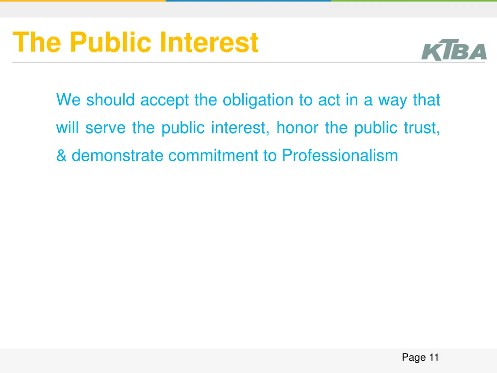 the public interest