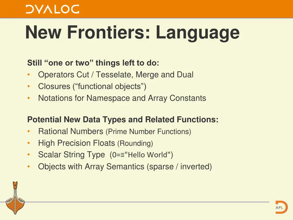 new frontiers language