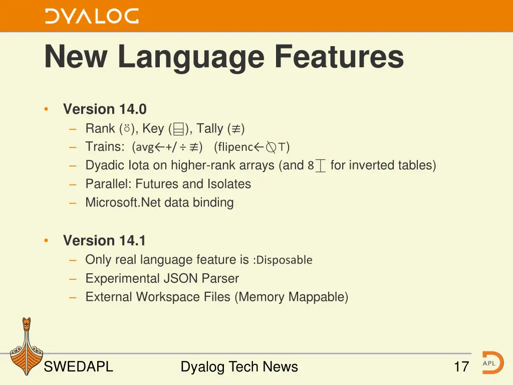 new language features