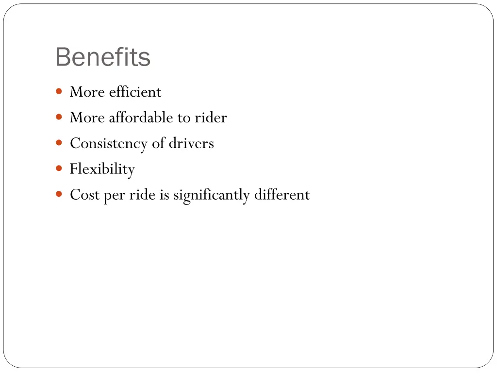 benefits