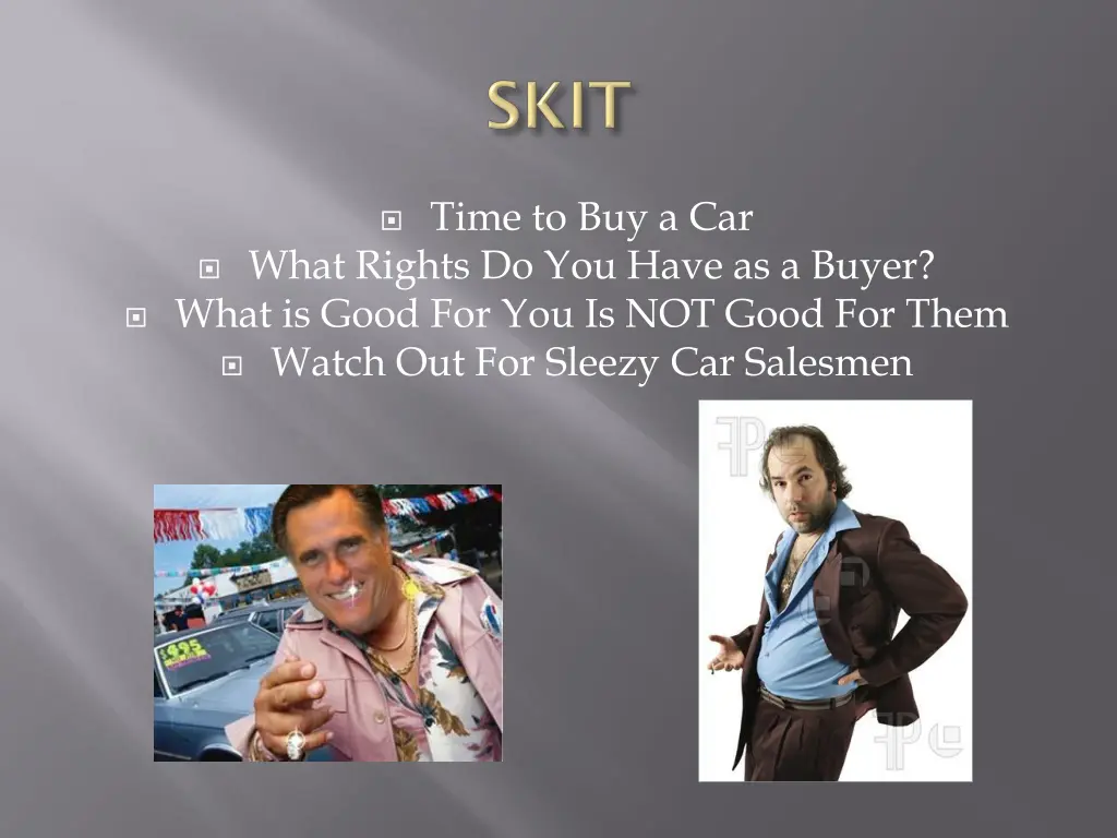 time to buy a car what rights do you have