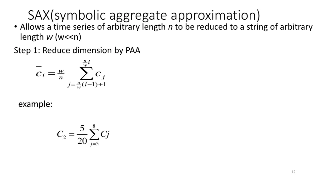 sax symbolic aggregate approximation allows