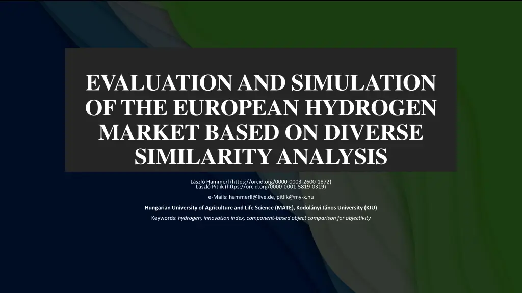 evaluation and simulation of the european