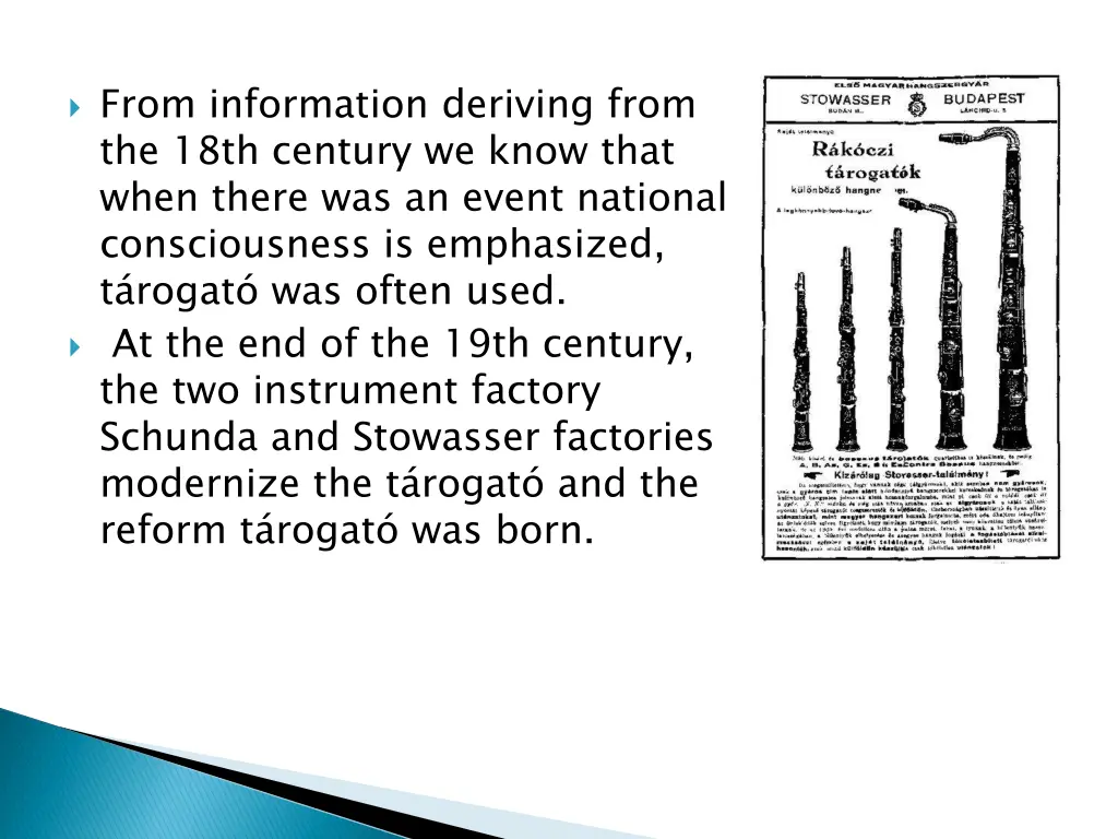 from information deriving from the 18th century