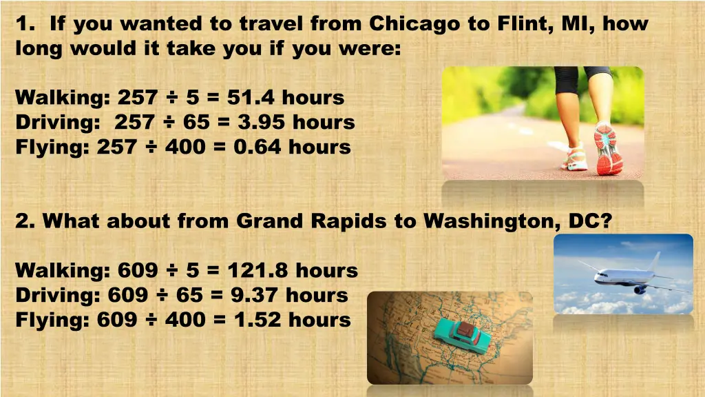 1 if you wanted to travel from chicago to flint 1