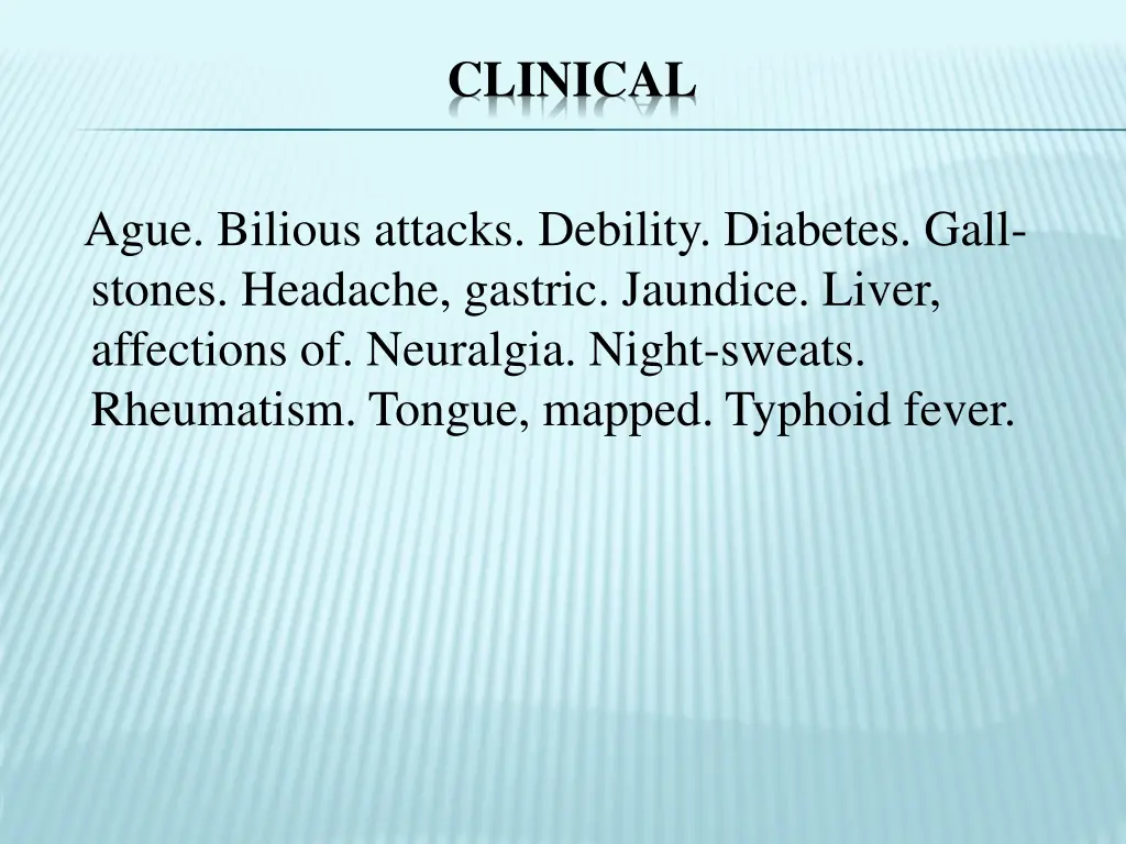clinical
