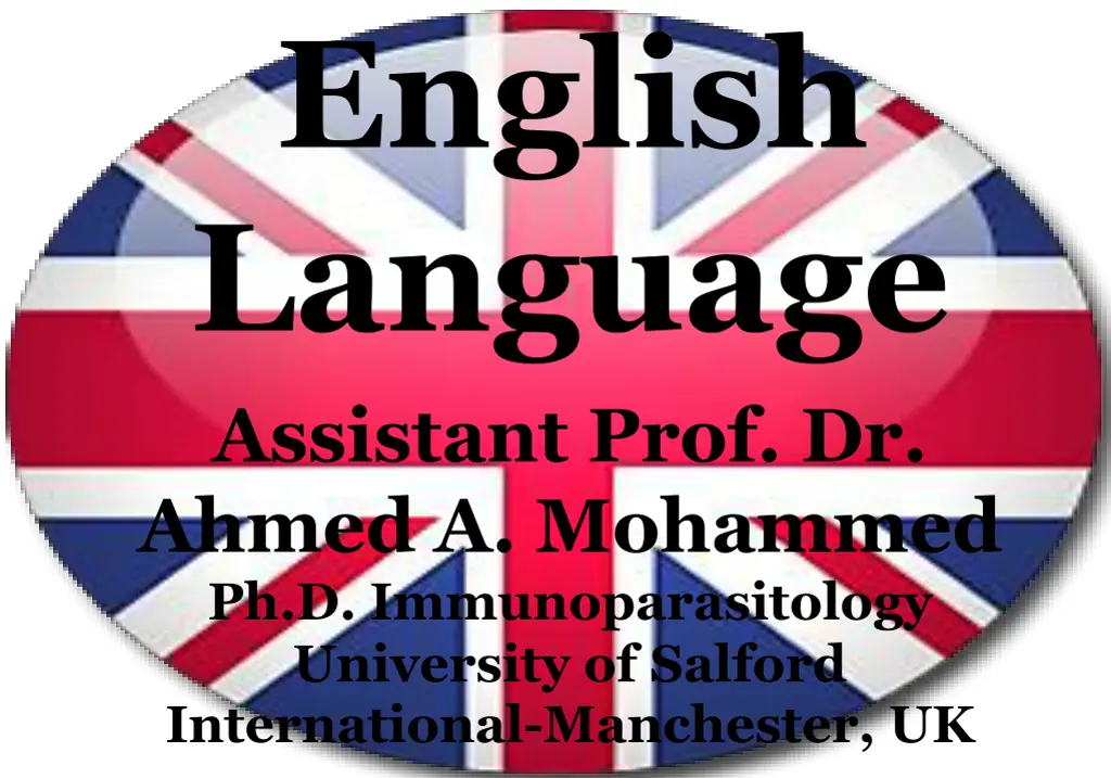 english language assistant prof dr ahmed