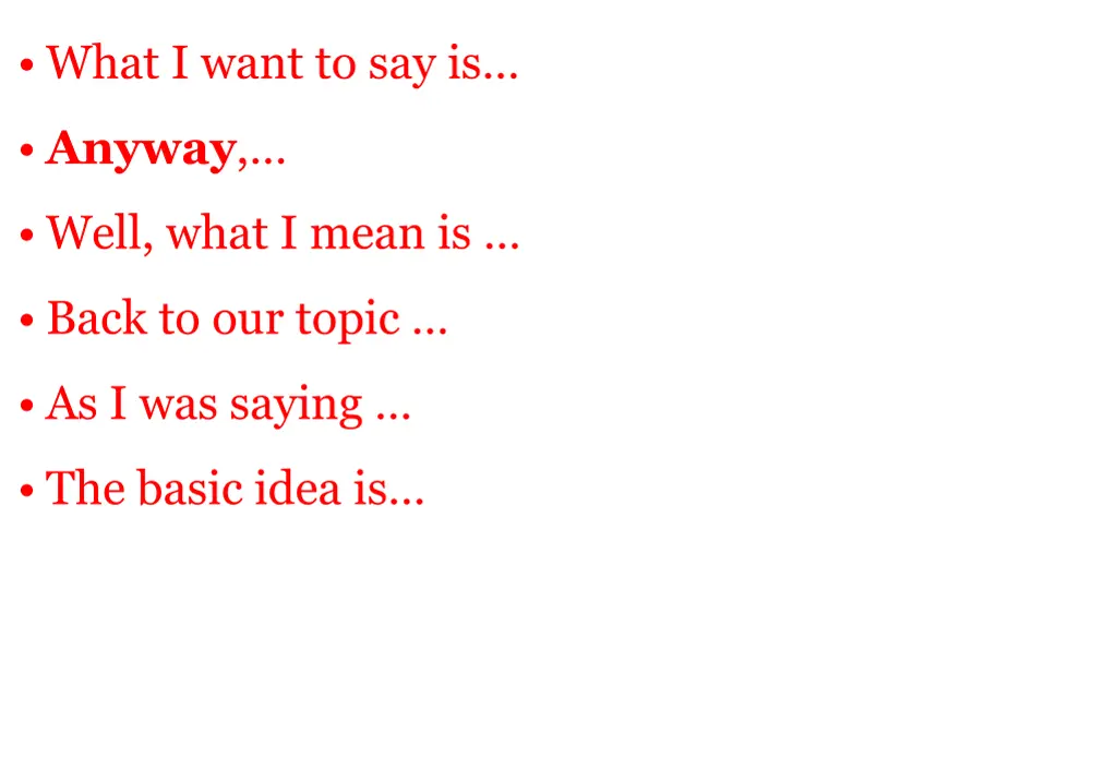 what i want to say is