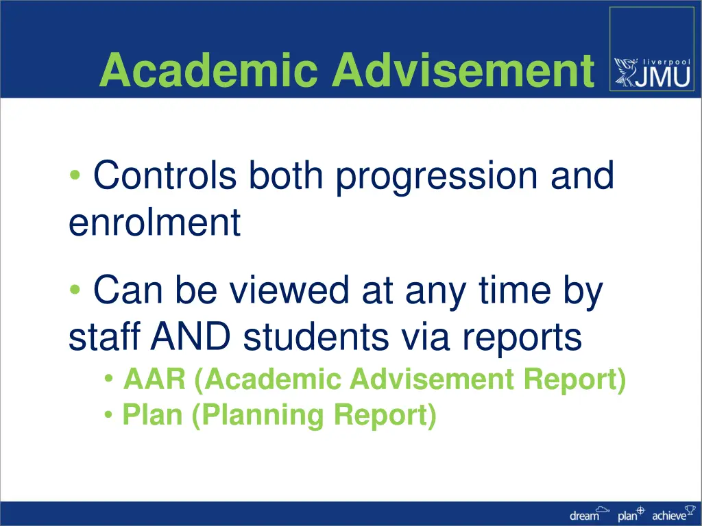 academic advisement 1