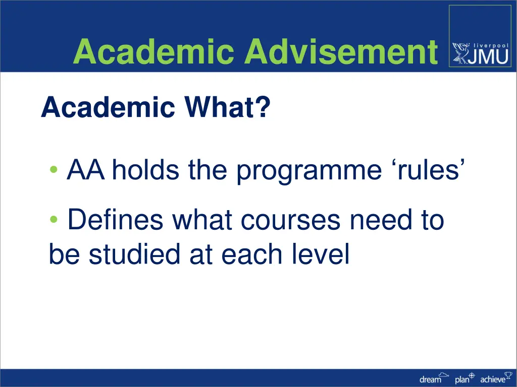 academic advisement