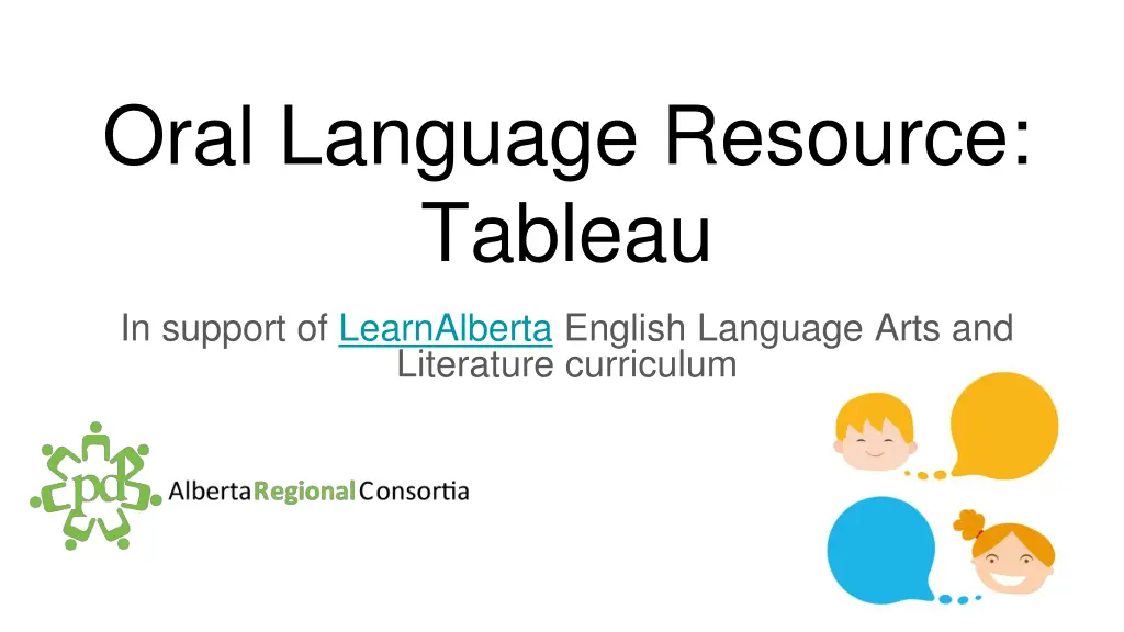 oral language resource tableau