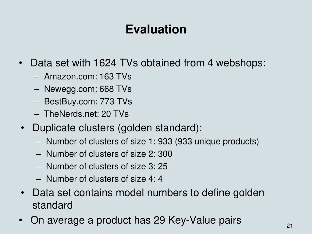 evaluation